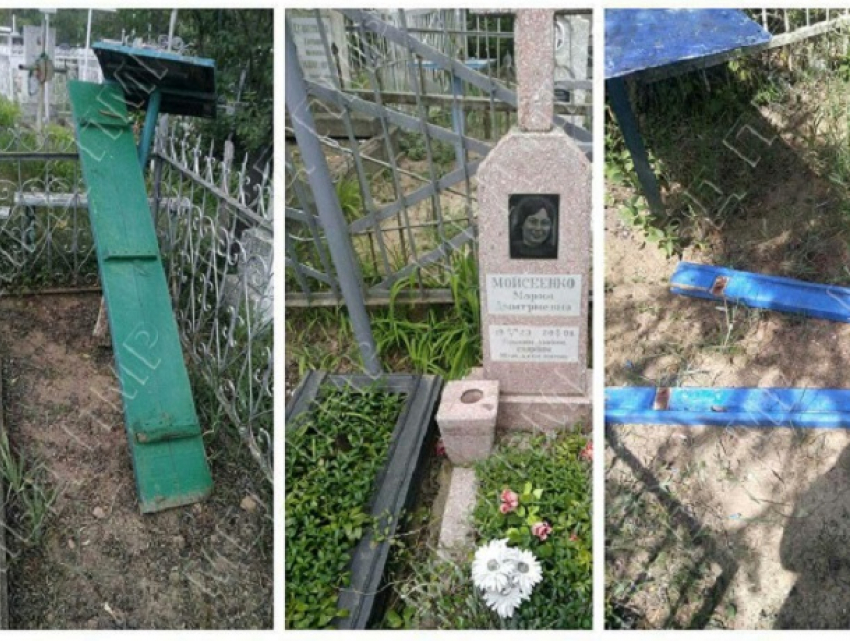 В Бендерах пьяницы разломали на металлолом скамейки с кладбища