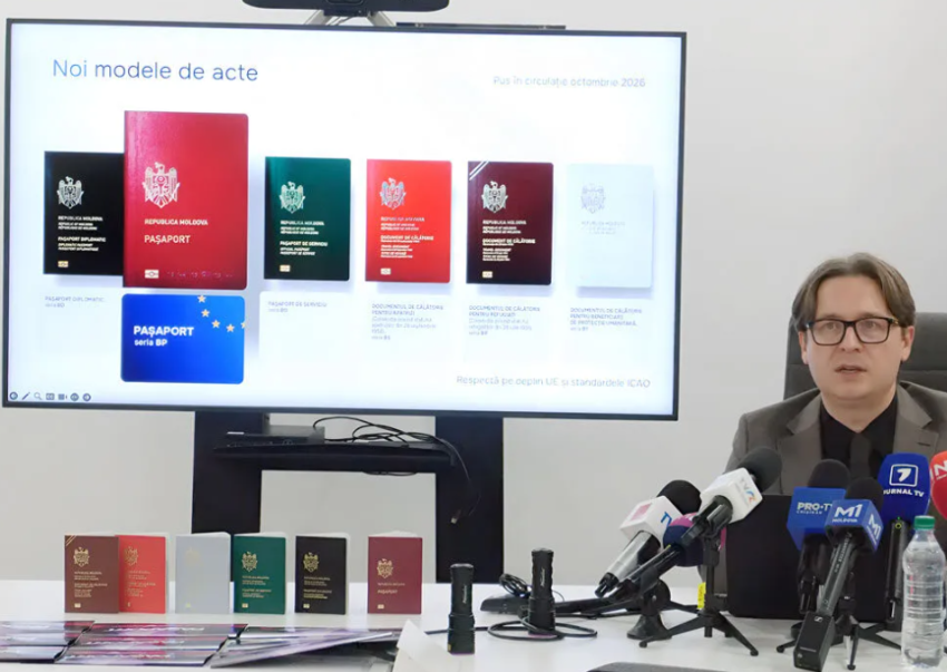 Новый паспорт Молдовы получит более 100 элементов защиты