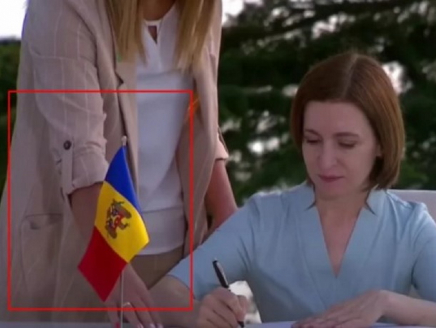 "Потомки Штефана» о перевернутом флаге Молдовы перед Санду: недопустимое отношение