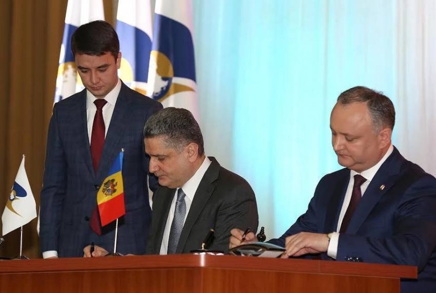 Историческое событие: Молдова и Евразийский союз подписали соглашение о сотрудничестве