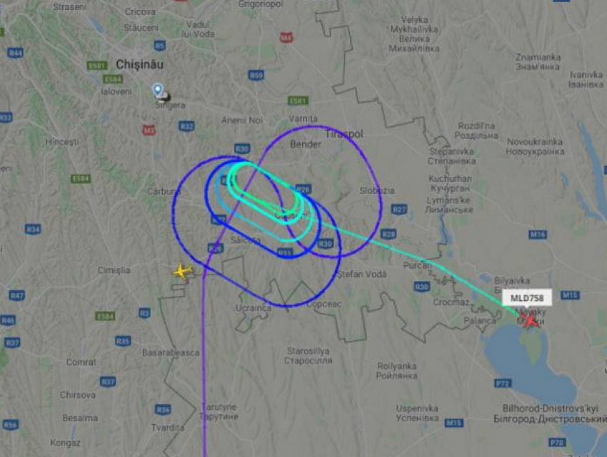 Самолет с Зеленским приземлился в Одессе