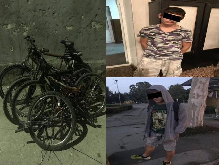 Несовершеннолетние угонщики велосипедов в Кишиневе попали на видео