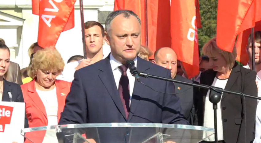 Игорь Додон озвучил три направления своей предвыборной программы 